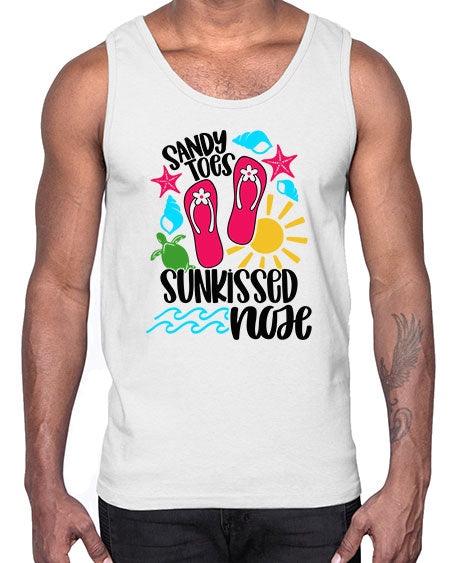 Sandy Toes Sunkissed Nose Style 27#- summer- Cotton Tank