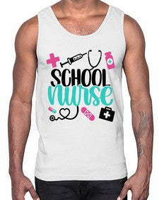 School Nurse Style Style 1378#- nurse- Cotton Tank