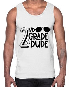 Second Grade Dude 816#- second grade- Cotton Tank