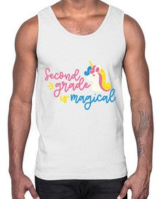 Second Grade Is Magical 822#- second grade- Cotton Tank