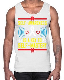 Self wareness is a key to self mastery Style 32#- Self awareness- Cotton Tank