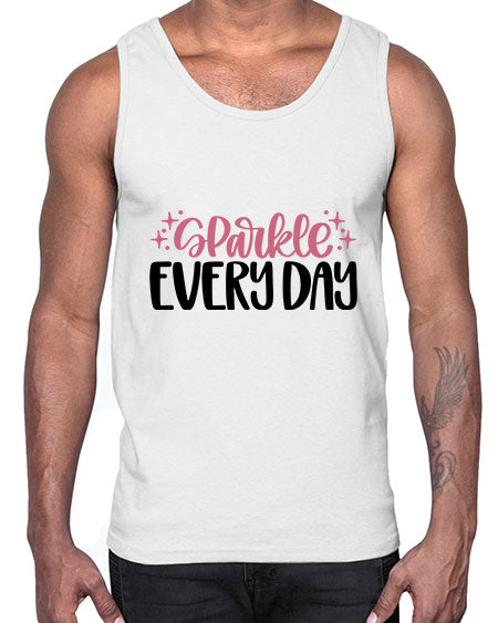 Sparkle Every Day Style 21#-makeup Cotton Tank