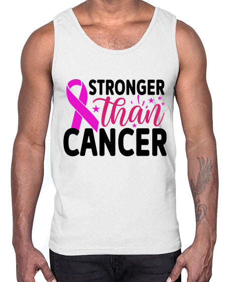 Stronger Than Cancer 6#- breast cancer- Cotton Tank