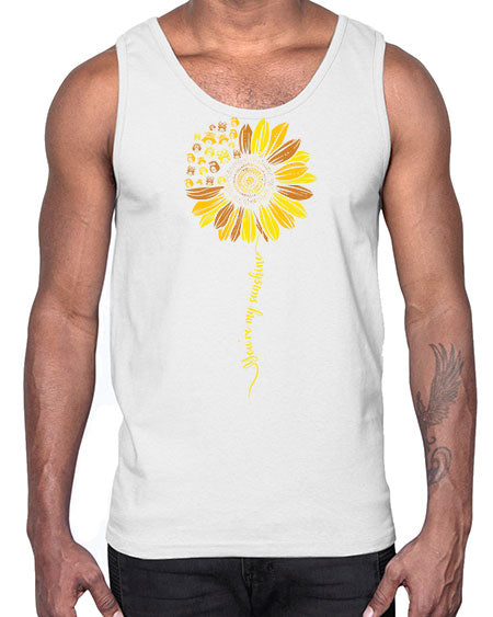 Sunflower Owl You Are My A TurtleRabbit 19#- owl- Cotton Tank