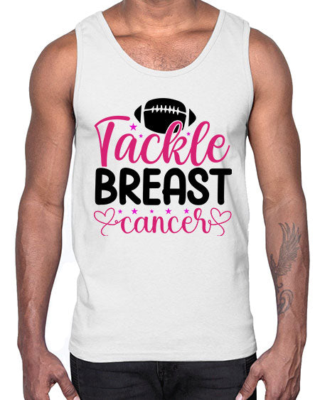 Tackle Breast Cancer 4#- breast cancer- Cotton Tank