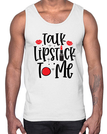 Talk Lipstick To Me Style 218#-makeup Cotton Tank