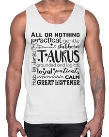 Taurus 573#- taurus- Cotton Tank