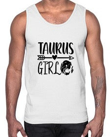 Taurus girl 498#- taurus- Cotton Tank