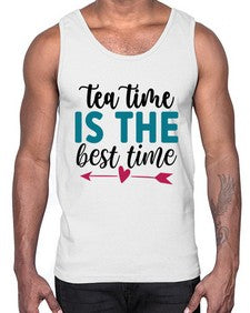 Tea Time Is The Best Time 1614#- tea- Cotton Tank