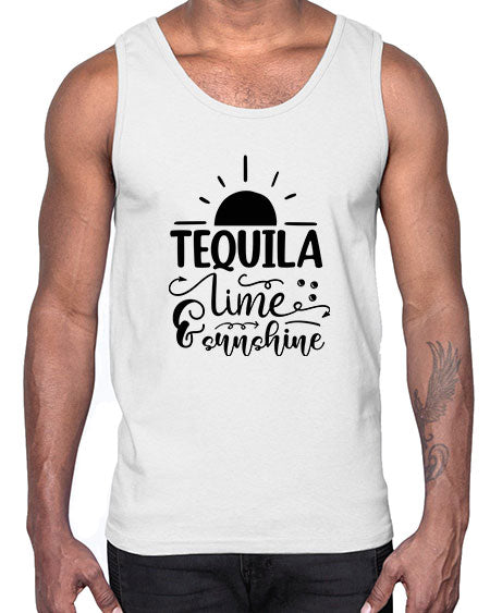 Tequila lime and sunshine 01#- summer- Cotton Tank