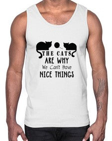 The Cats Style 118#- cats- Cotton Tank
