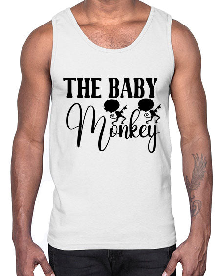 The baby monkey - monkey- Cotton Tank