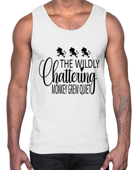 The wildly chattering monkey grew - monkey- Cotton Tank