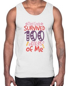 ThirdGrade survived one hundred days of me 981#- one hundred days- Cotton Tank