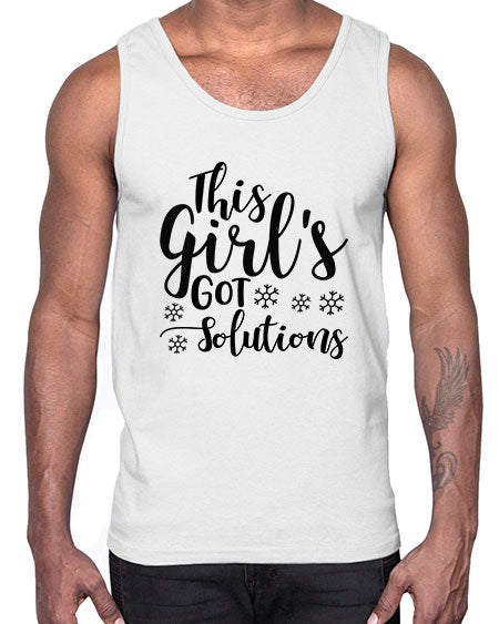 This Girl s Got Solutions 17#- general science- Cotton Tank