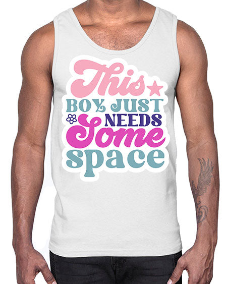 This boy just needs some space 6#- space- Cotton Tank