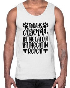 Todays Agenda Let Style 107#- cats- Cotton Tank