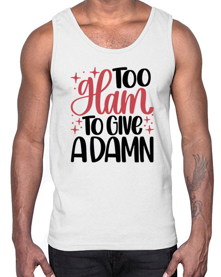 Too Glam To Give A Damn Style 9#-makeup Cotton Tank