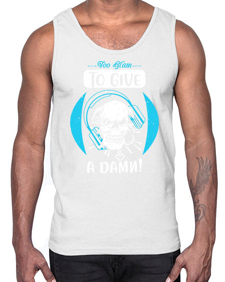 Too glam to give a damn Style 176#-makeup Cotton Tank