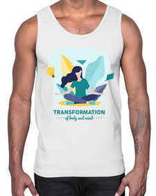 Transformation of Body and Mind 587#- yoga- Cotton Tank