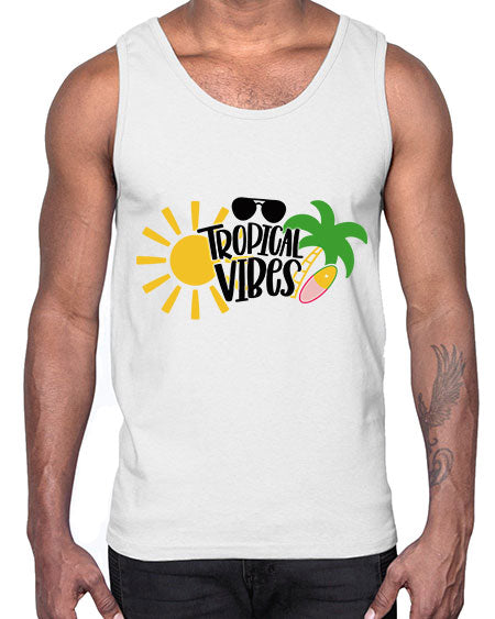 Tropical Vibes Style 9#- summer- Cotton Tank