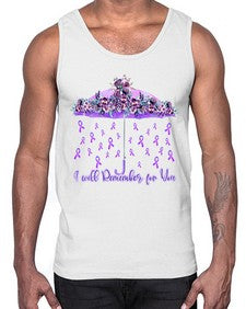 Umbrella Remember AlzheimerS Awareness 218#- alzheimers- Cotton Tank