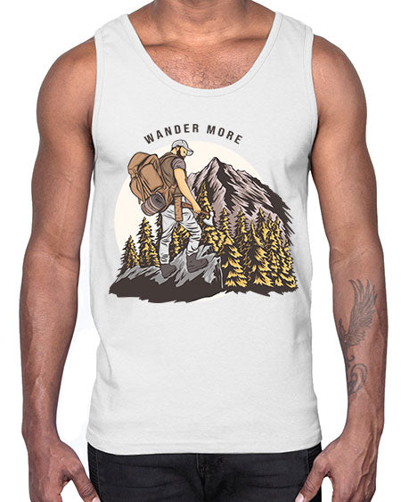 Wander More 3#- nature- Cotton Tank