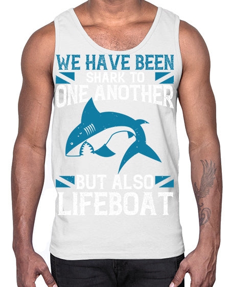 We have been shark to one another but also lifeboat Style 6#- shark-fish- Cotton Tank