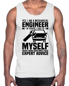 Yes I Am A Mechanical Style 1671#- engineer- Cotton Tank