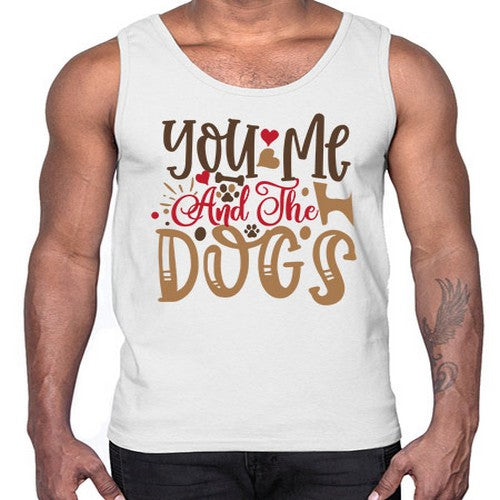 You Me And The Dogs Style 52#- dogs- Cotton Tank