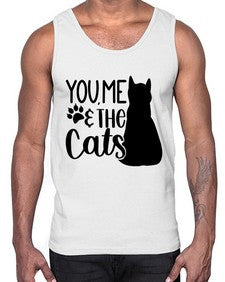You Me The Cat Style 110#- cats- Cotton Tank
