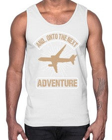 and onto the next adventure  10#- airplane- Cotton Tank