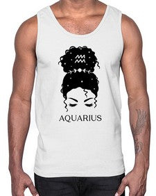 aquarius 81#- aquarius- Cotton Tank