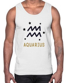 aquarius 83#- aquarius- Cotton Tank