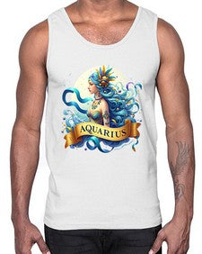 aquarius 84#- aquarius- Cotton Tank