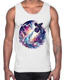 aquarius 89#- aquarius- Cotton Tank