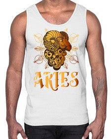 aries 14#- aries- Cotton Tank