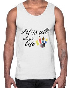 art is life 241#- art pop art- Cotton Tank