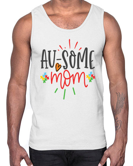 ausome mom Style 4#- autism- Cotton Tank