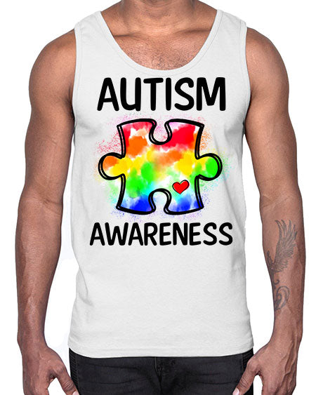 autism awareness- autism- Cotton Tank