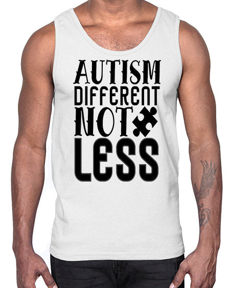 autism different not less 5214#- autism- Cotton Tank