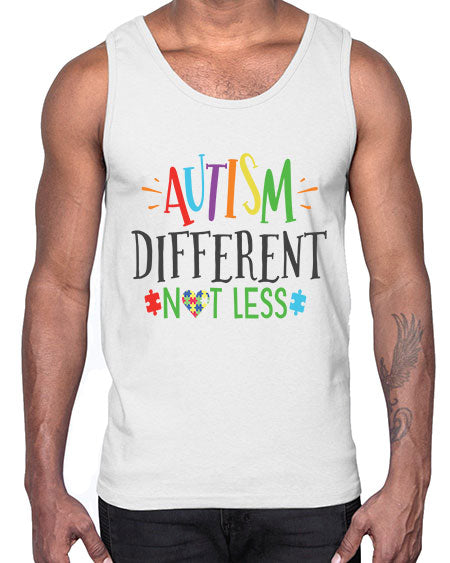 autism different not less Style 5#- autism- Cotton Tank