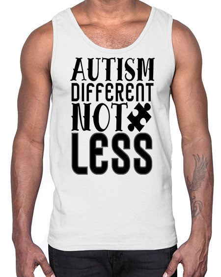 autism different not less Style 6#- autism- Cotton Tank