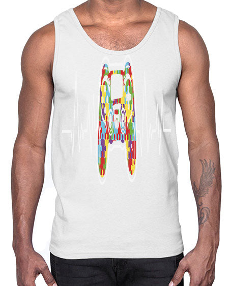 autism gamer heartbeat 27#- autism- Cotton Tank