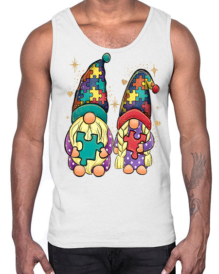 autism gnomes- autism- Cotton Tank