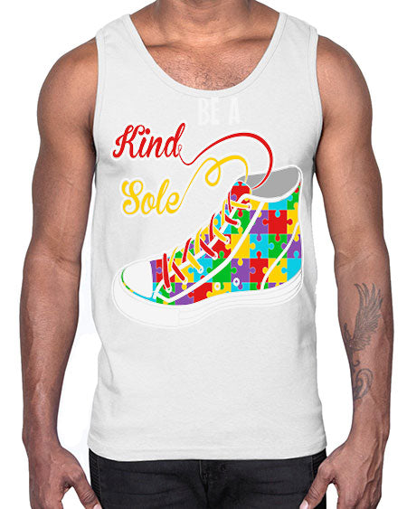 be a kind sole autism 59#- autism- Cotton Tank