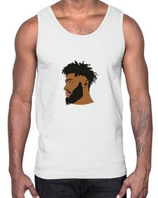 black man style 3#- black boys or men- Cotton Tank