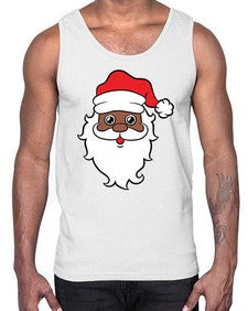 black santa 25#- black boys or men- Cotton Tank