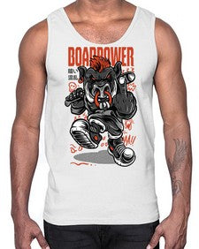boar power 266#- art pop art- Cotton Tank