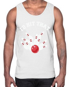 bowling id hit that 11#- bowling- Cotton Tank